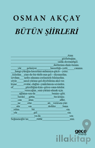 Osman Akçay Bütün Şiirleri