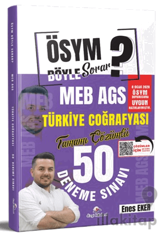 ÖSYM Böyle Sorar 2026 MEB AGS Türkiye Coğrafyası Tamamı PDF Çözümlü 50