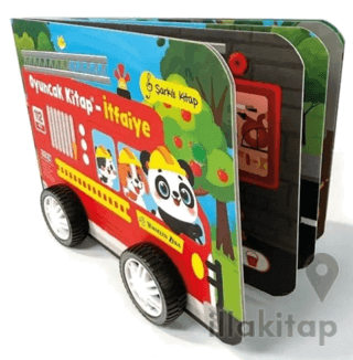 Oyuncak Kitap - İtfaiye (Gerçek Tekerlekli)