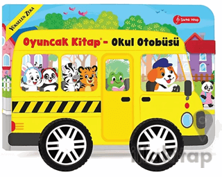 Oyuncak Kitap - Okul Otobüsü (Gerçek Tekerlekli)