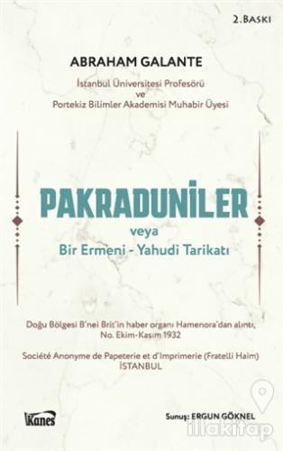 Pakraduniler veya Bir Ermeni-Yahudi Tarikatı