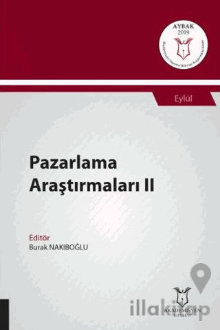 Pazarlama Araştırmaları II (AYBAK 2019 Eylül)
