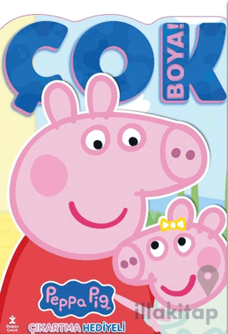 Peppa Pig ve Evie - Çok Boya! Çıkartmalı Dev Boyama Kitabı