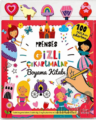 Prenses Gizli Çıkartmalar Boyama Kitabı