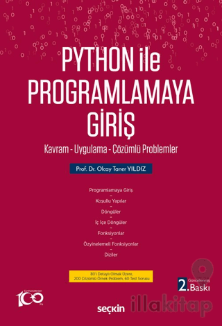 Python İle Programlamaya Giriş Kavram - Uygulama - Çözümlü Problemler