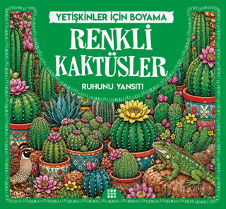 Renkli Kaktüsler & Yetişkinler için Boyama