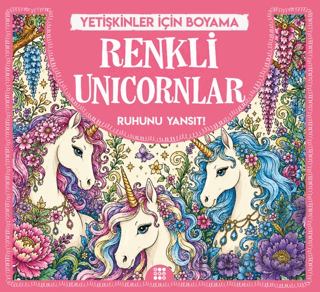 Renkli Unicornlar & Yetişkinler için Boyama