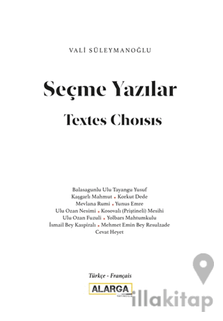 Seçme Yazılar (Türkçe – Fransızca)