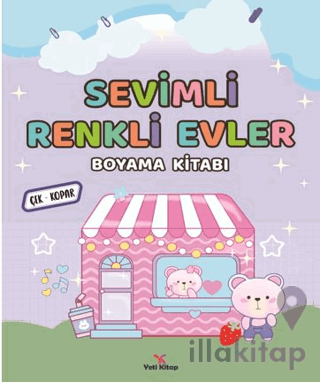 Sevimli Renkli Evler Boyama Kitabı