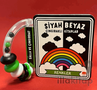 Siyah Beyaz Çıngıraklı Kitaplar Renkler