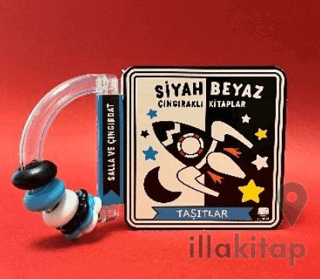 Siyah Beyaz Çıngıraklı Kitaplar Taşıtlar