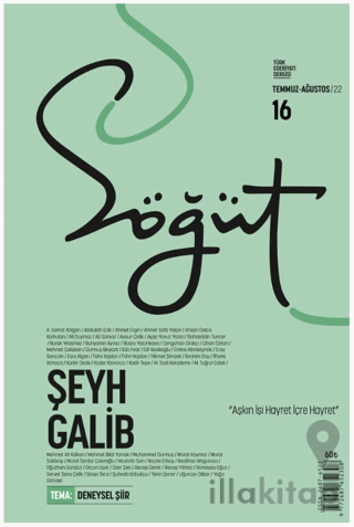 Söğüt - Türk Edebiyatı Dergisi Sayı 16 / Temmuz - Ağustos 2022