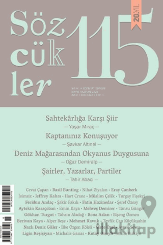 Sözcükler Dergisi 115. Sayı Mayıs - Haziran 2025