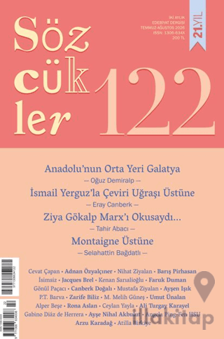 Sözcükler Dergisi 122. Sayı Haziran - Temmuz 2026