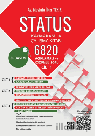 Status Kaymakamlık Çalışma Kitabı 6820 Açıklamalı ve Çözümlü Soru