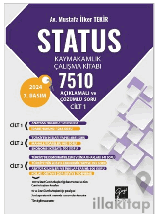 Status Kaymakamlık Çalışma Kitabı 7510 Açıklamalı Ve Çözümlü Soru