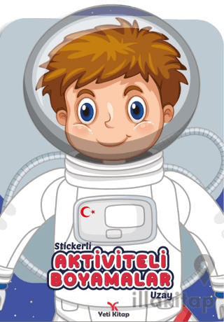 Stickerli Aktiviteli Boyamalar Uzay