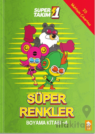 Süper 1 Takım: Süper Renkler Boyama Kitabı - 4