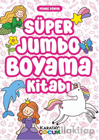 Süper Jumbo Boyama Kitabı-Pembe Dünya