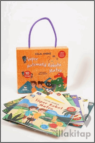 Süper Matematik Robotu Matro - 1. Sınıf Etkinlikli Matematik Hikayeleri Eğitim Seti (10 Kitap)