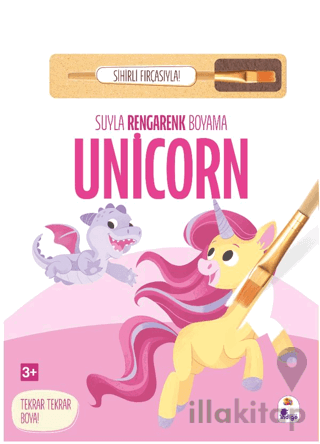 Suyla Rengarenk Boyama – Unicorn (Sihirli Fırçasıyla)