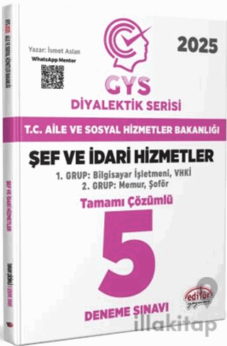 T.C. Aile Ve Sosyal Hizmetler Bakanlığı 2025 GYS Şef Ve İdari Hizmetle