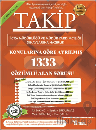 Takip İcra Müdürlüğü ve Müdür Yardımcılığı Sınavı Alan Bilgisi Soru Bankası