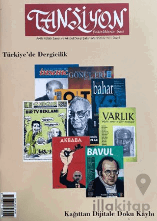 Tansiyon Aylık Kültür Sanat ve Aktüel Dergisi Sayı: 1 Şubat - Mart 2022