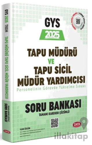 Tapu Müdürü- Tapu Sicil Müdür Yardımcısı GYS Soru Bankası -Karekod Çöz