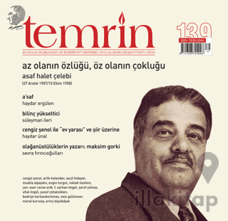 Temrin Düşünce ve Edebiyat Dergisi Sayı: 139 Eylül - Ekim 2024