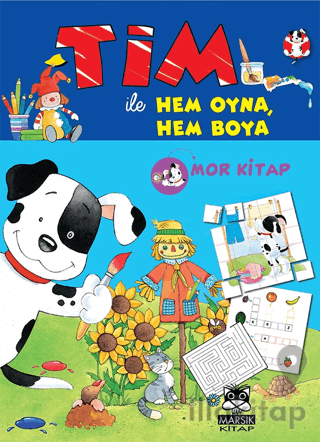 Tim ile Hem Boya Hem Oyna (Mor Kitap)