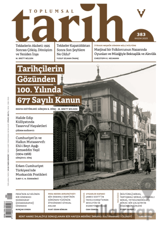 Toplumsal Tarih Dergisi: 383 Kasım 2025