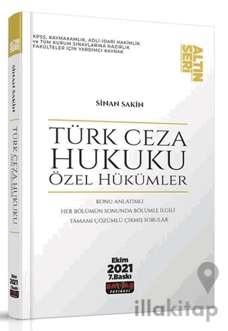 Türk Ceza Hukuku Özel Hükümler Konu Anlatımı