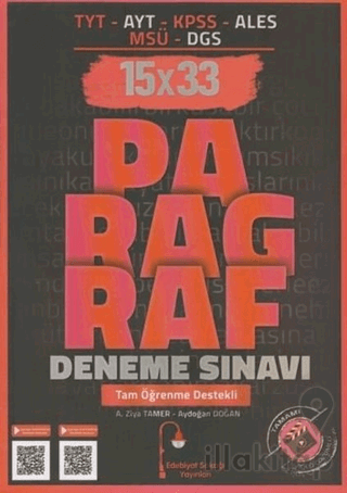 TYT AYT KPSS ALES MSÜ DGS Paragraf 15x33 Deneme