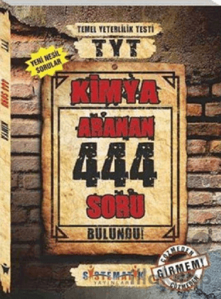 TYT Kimya 444 Aranan Soru