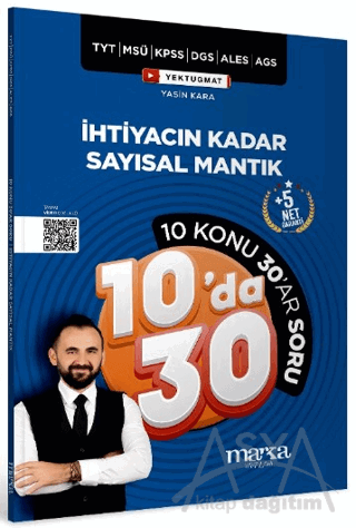 TYT MSÜ KPSS DGS ALES AGS Yektugmat İhtiyacın Kadar Sayısal Mantık 10 Konu 30'ar Soru Bankası Çözümlü