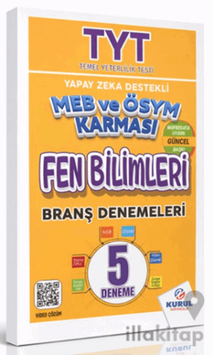 TYT Yapay Zeka Destekli MEB ve ÖSYM Karması Fen Bilimleri 5’li Branş D