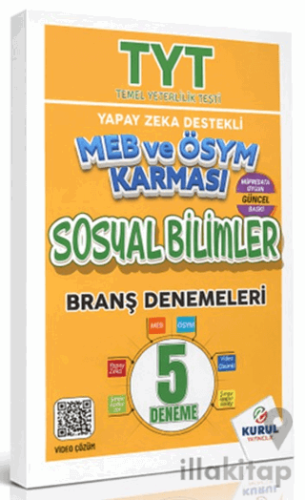 TYT Yapay Zeka Destekli MEB ve ÖSYM Karması Sosyal Bilimler 5'li Branş