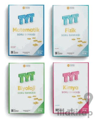 Üç Dört Beş TYT Matematik Fizik Kimya Biyoloji Soru Bankası Seti