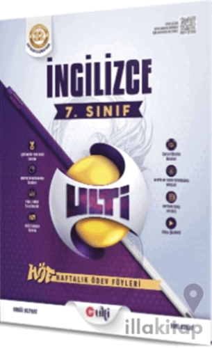 Ulti Yayınları 7. Sınıf İngilizce Haftalık Ödev Föyleri