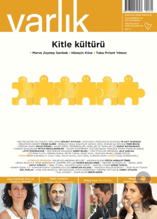 Varlık Edebiyat ve Kültür Dergisi Sayı: 1415 Ağustos 2025