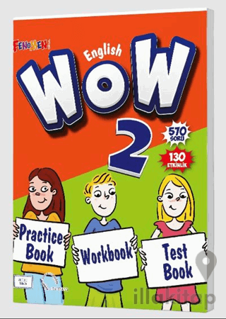 WOW English 2 Practice Book + Workbook + Test Book