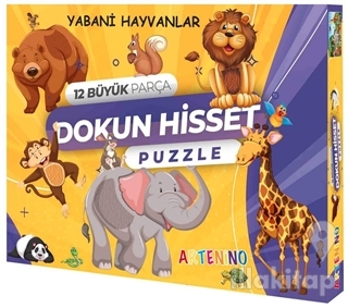 Yabani Hayvanlar 12 Büyük Parça Dokun Hisset Puzzle