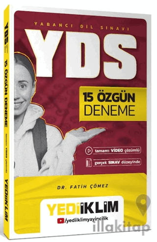 YDS 15 Özgün Deneme Tamamı Video Çözümlü