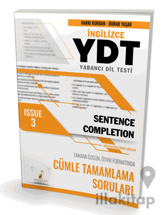 YDT İngilizce Sentence Completion Issue 3