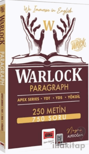 YDT YDS YÖKDİL Warlock Paragraph 250 Metin 750 Soru