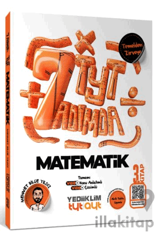 Yedi Adımda Temelden Zirveye TYT Matematik Tamamı Video Konu Anlatımlı ve Tamamı Video Çözümlü Soru Bankası 3. Kitap