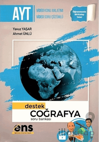 YKS AYT Coğrafya Destek Soru Bankası Video Çözümlü