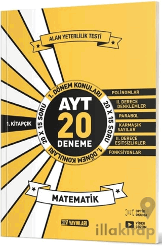 YKS AYT Matematik 1. Dönem 20 Deneme