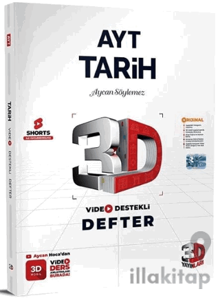 YKS AYT Tarih Video Destekli Defter